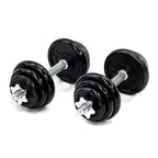 KIT DE MANCUERNAS 23KG BLACK PLATE - 70106