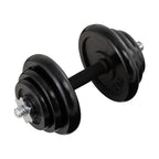 Kit De Mancuernas 50KG Black Plate Barbell - Sport Fitness 70107