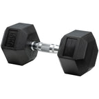 Mancuerna Encauchetada Hexagonal – De 4lb A 80lb