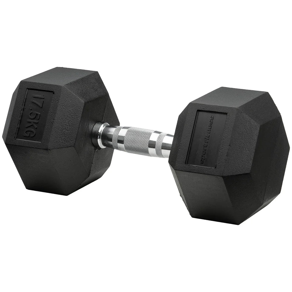 Mancuerna Encauchetada Hexagonal – De 4lb A 80lb