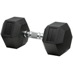 Mancuerna Encauchetada Hexagonal – De 4lb A 80lb
