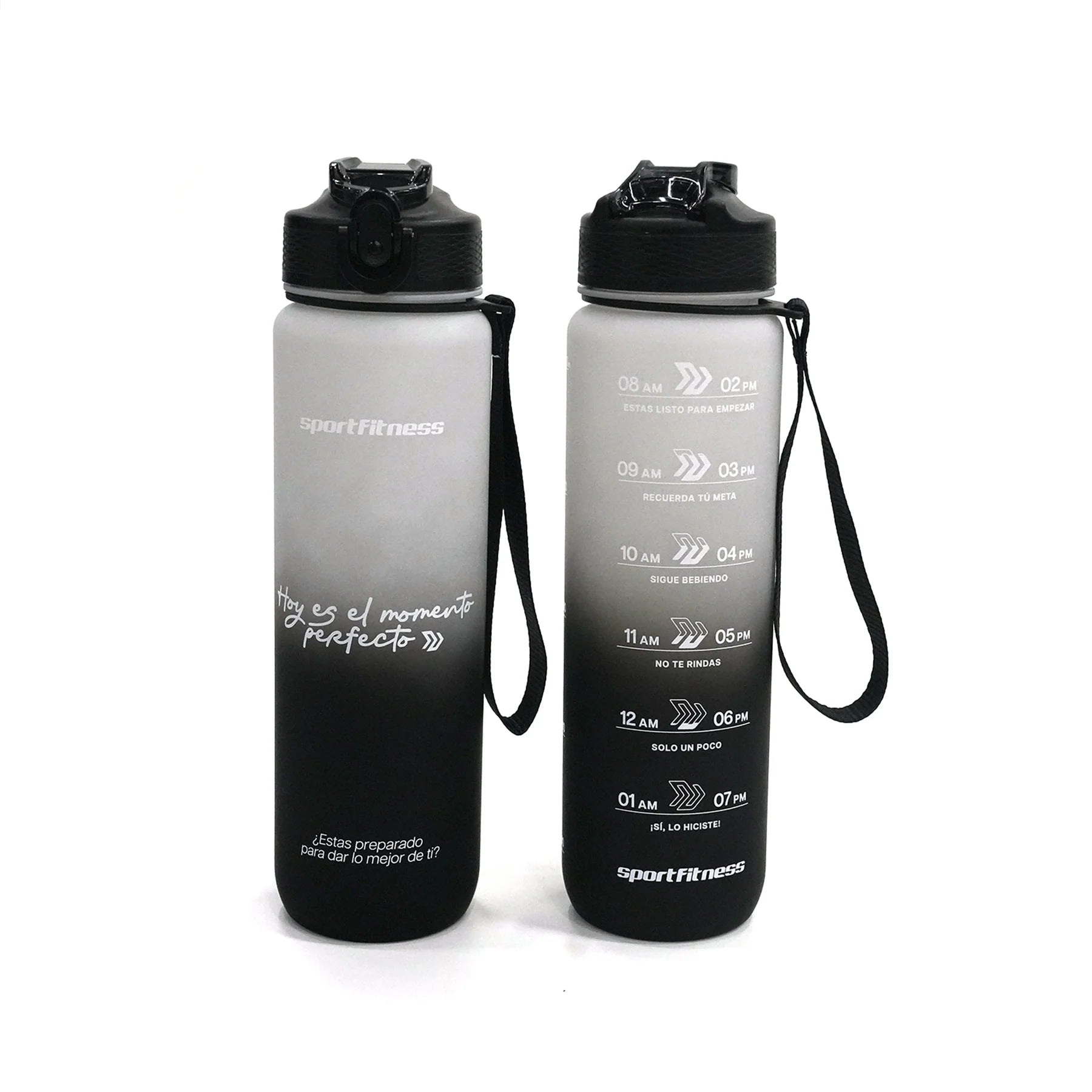 Termo deportivo (1 lt) Negro/blanco - 77870