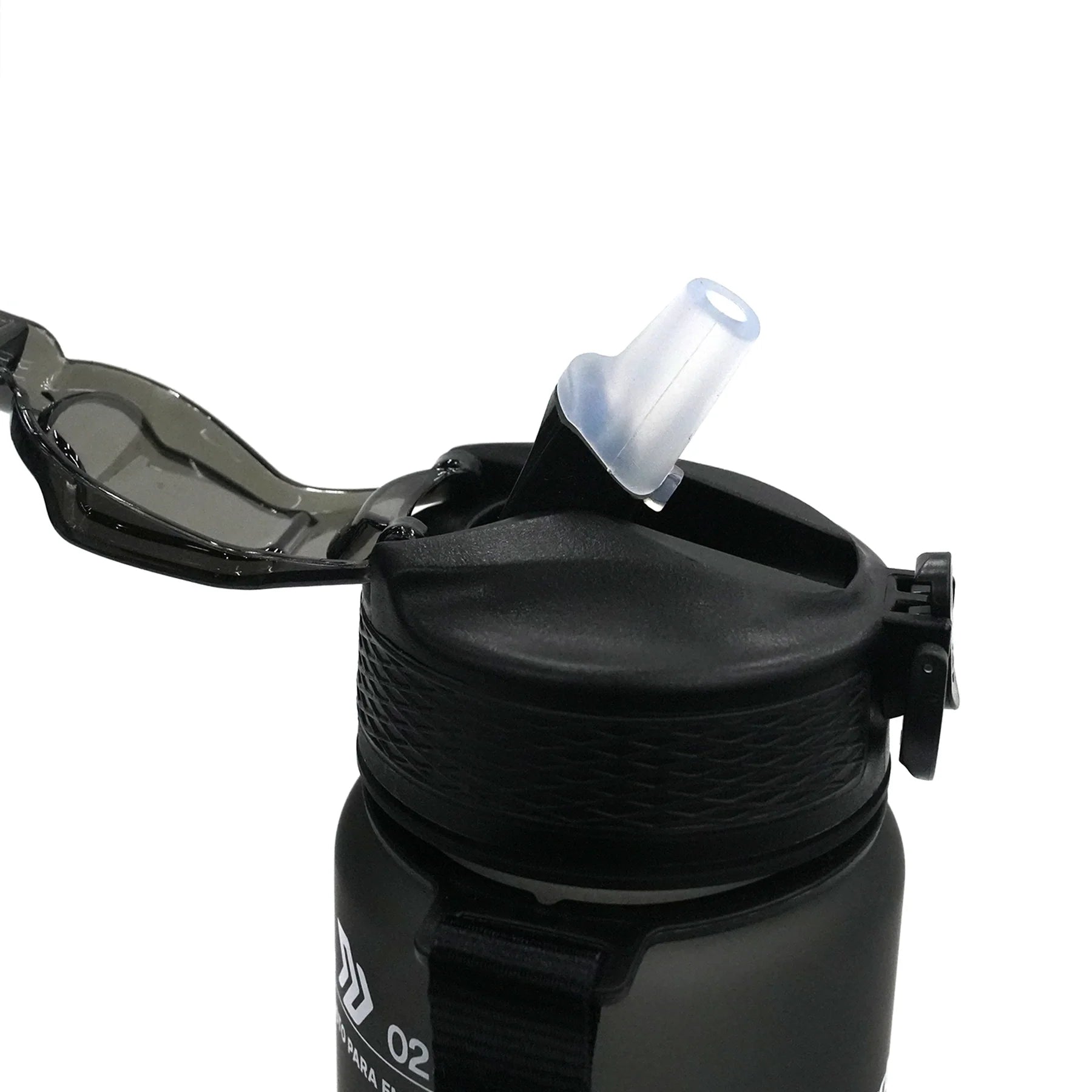 Termo deportivo (1 lt) Negro/blanco - 77870