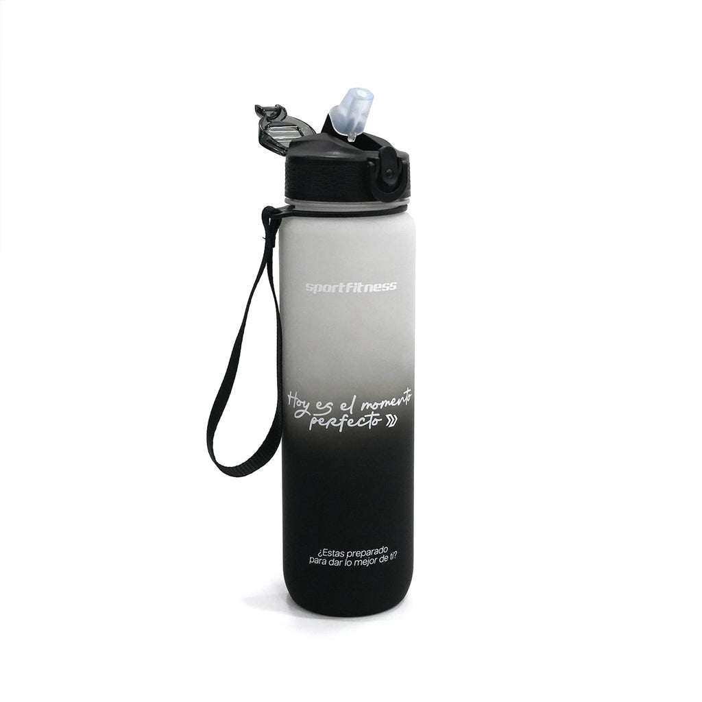Termo deportivo (1 lt) Negro/blanco - 77870