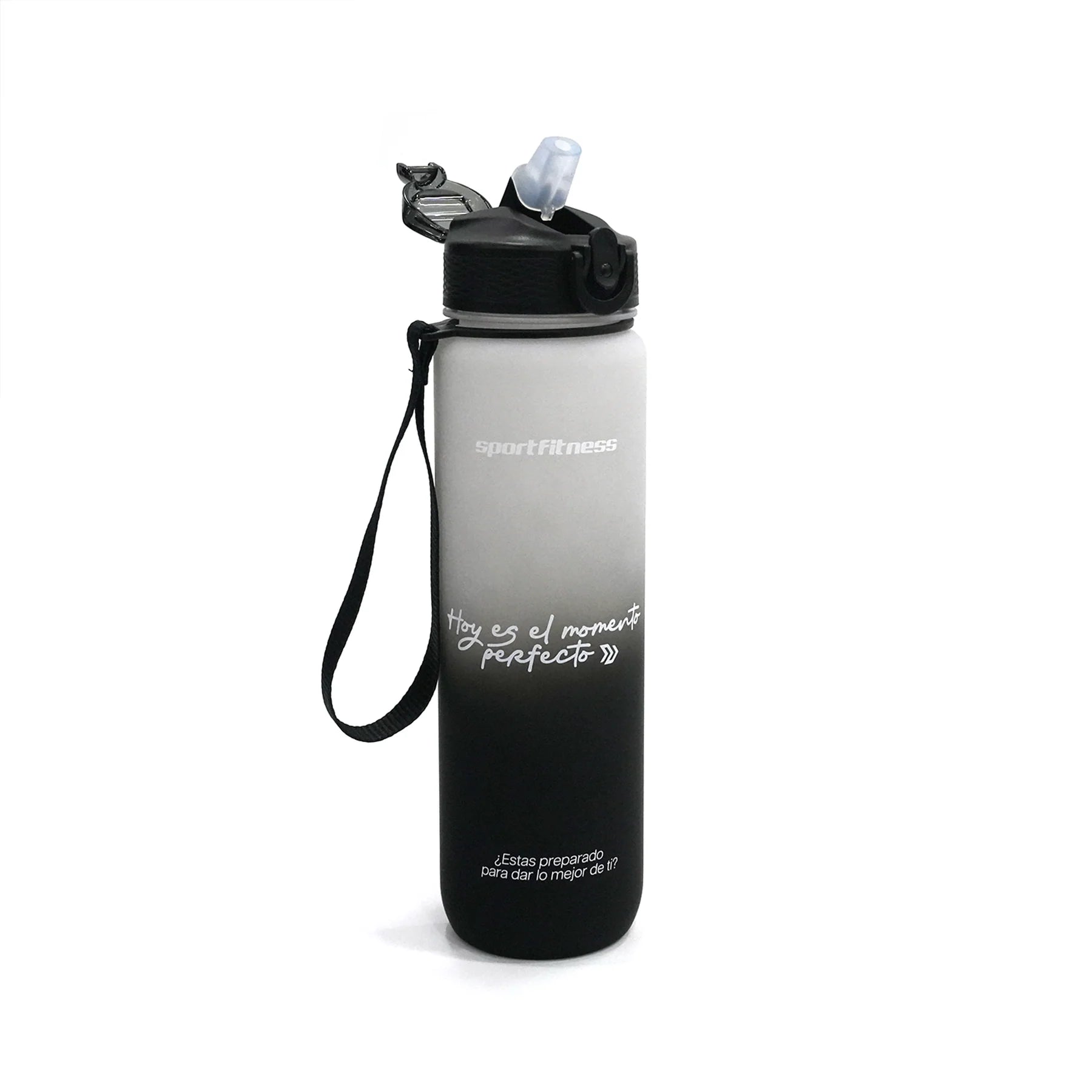 Termo deportivo (1 lt) Negro/blanco - 77870