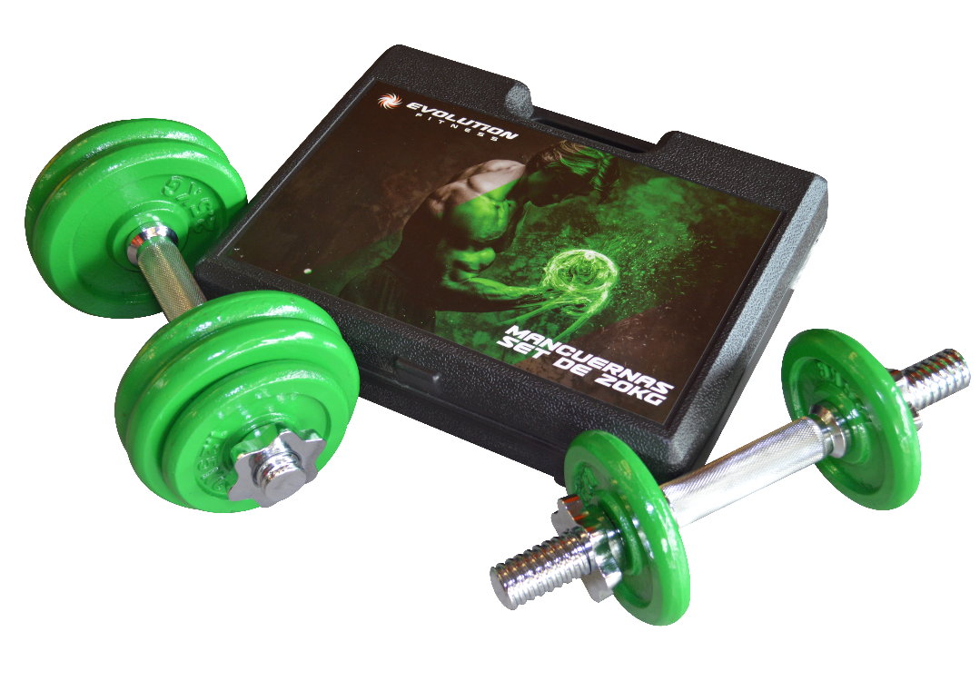 SET DE PESAS 20KG COLOR EVOLUTION -