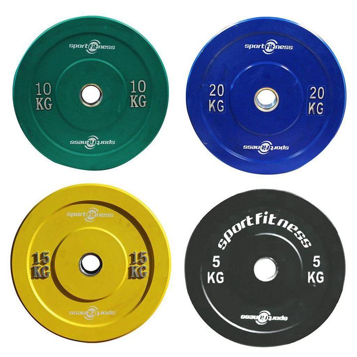 Discos Olímpicos En Caucho Macizo 2” (Kg) Colores Varias Opciones