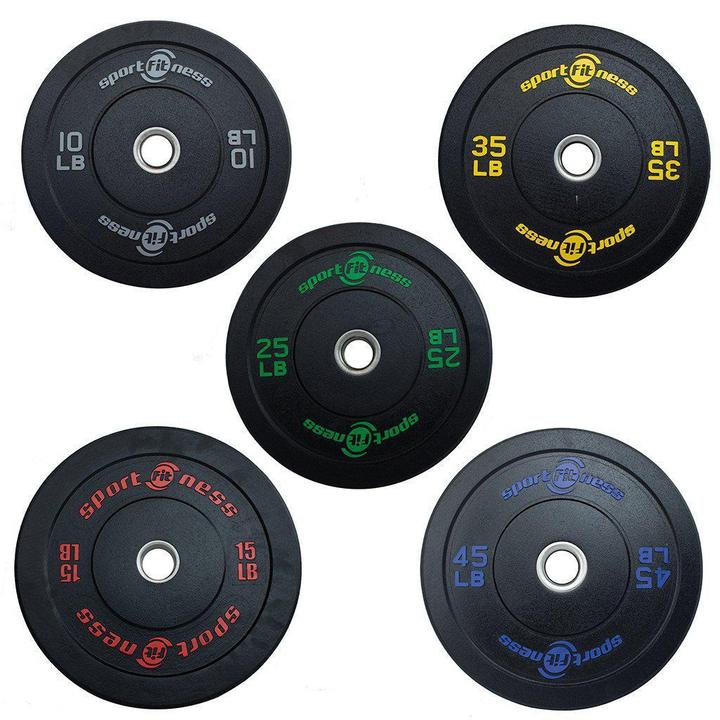 Discos Olímpicos En Caucho Macizo Premium 2” (Libras) Varias Opciones