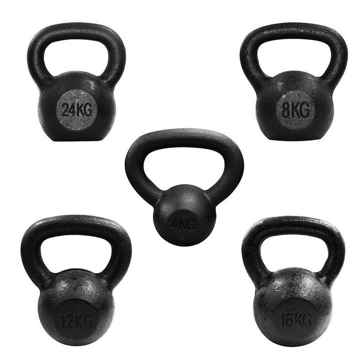 Mancuernas Rusa Negra De 4kg a 24 kg Varias Opciones